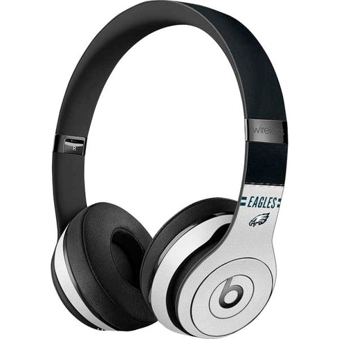 NFL Philadelphia Eagles White Striped Beats Solo 3 Wireless Skin